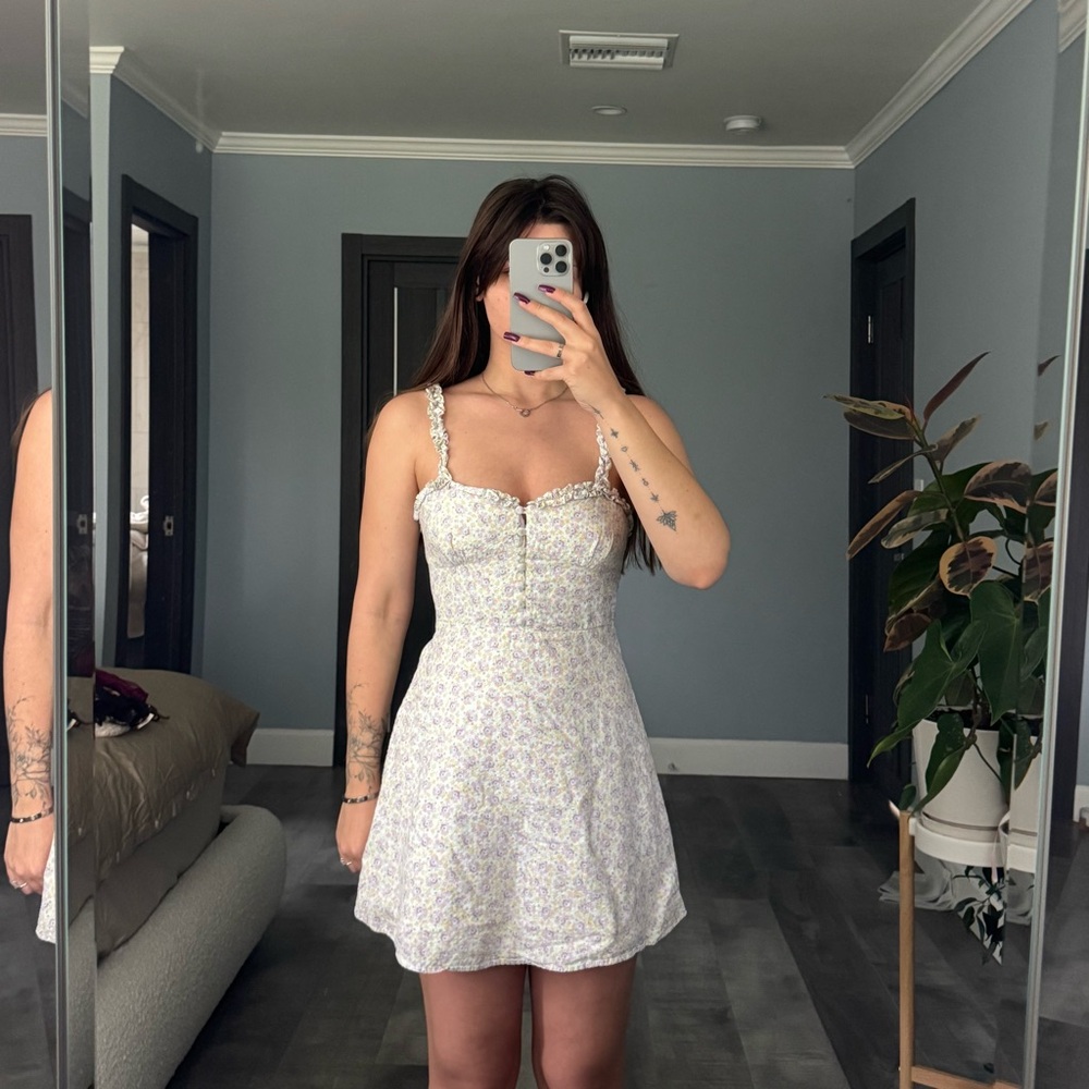 Zara White Spaghetti Strap Sundress